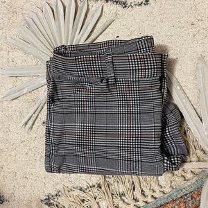 Gap Plaid stretch ankle pants